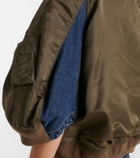 Sacai Denim and twill jacket