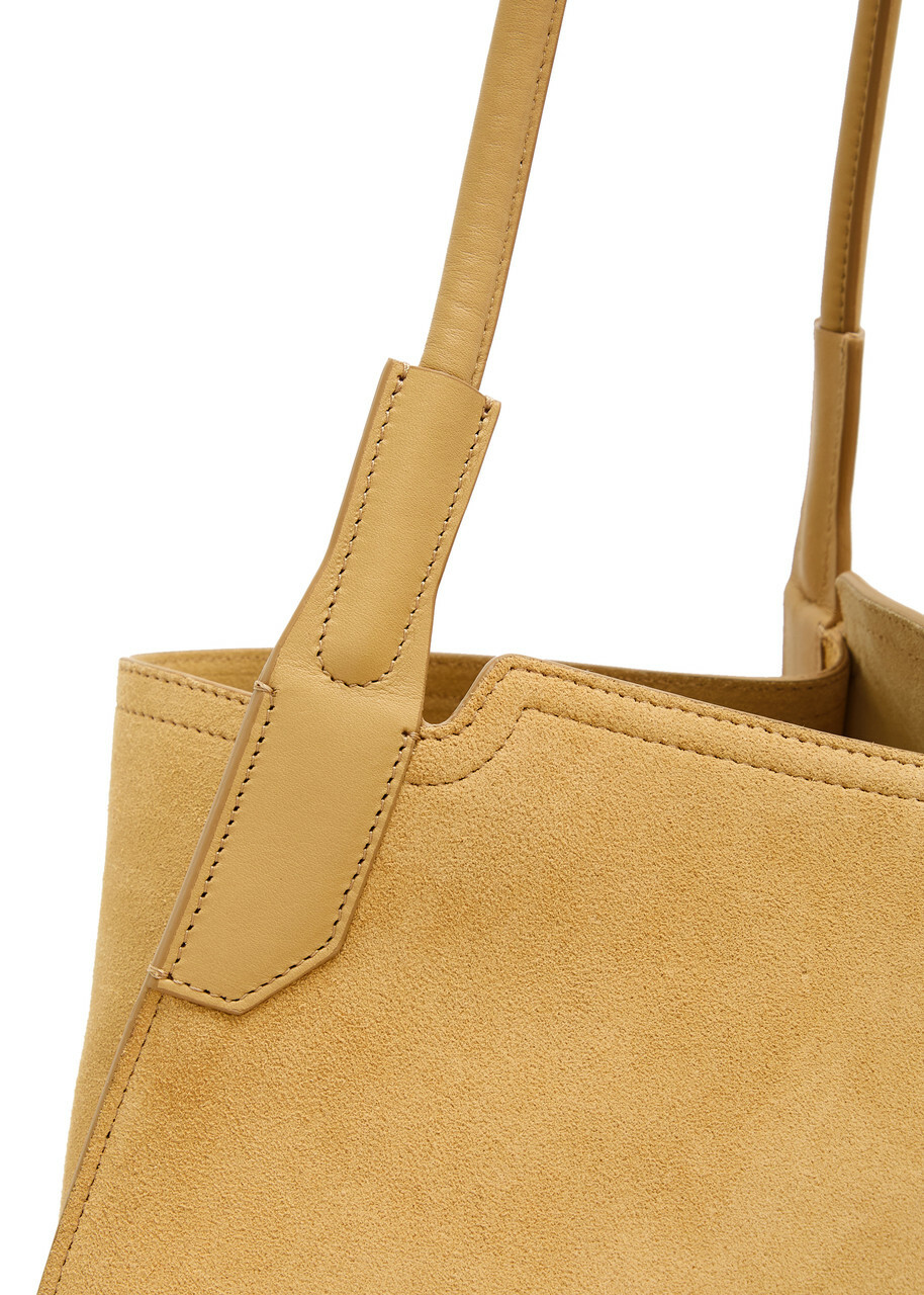Victoria Beckham Victoria Panelled Suede Tote - Sand - One Size