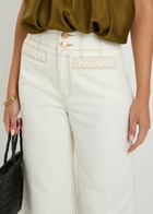 Zimmermann Roselight Cropped Flared-leg Jeans Cream