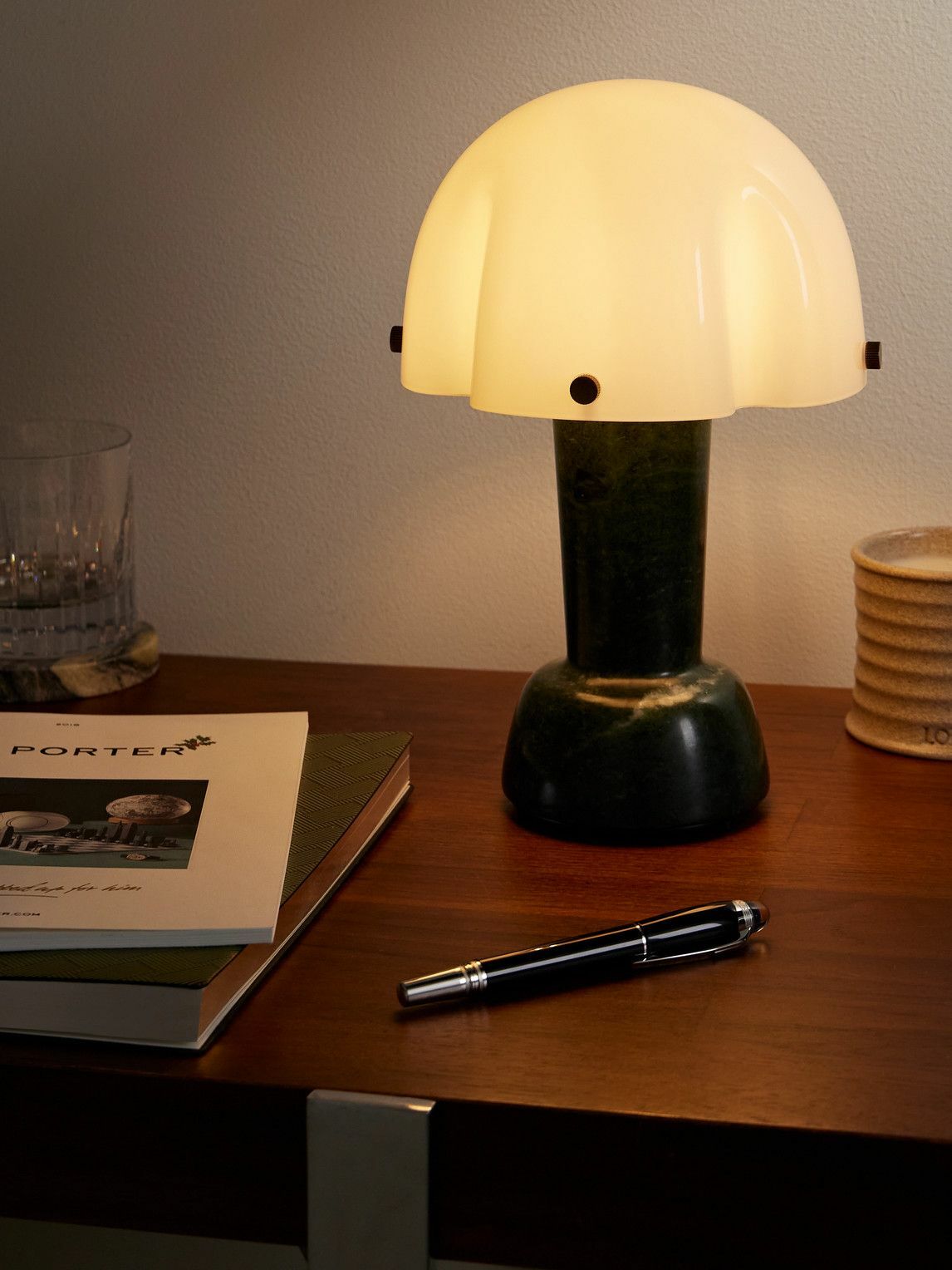 Soho Home - Rio Portable Marble and Glass Lamp