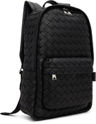 Bottega Veneta Black Intrecciato Backpack