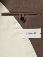 Lemaire - Double-breasted Wool and Cotton-Blend Blazer - Brown