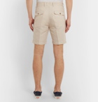Saturdays NYC - Pleated Linen and Cotton-Blend Twill Shorts - Beige