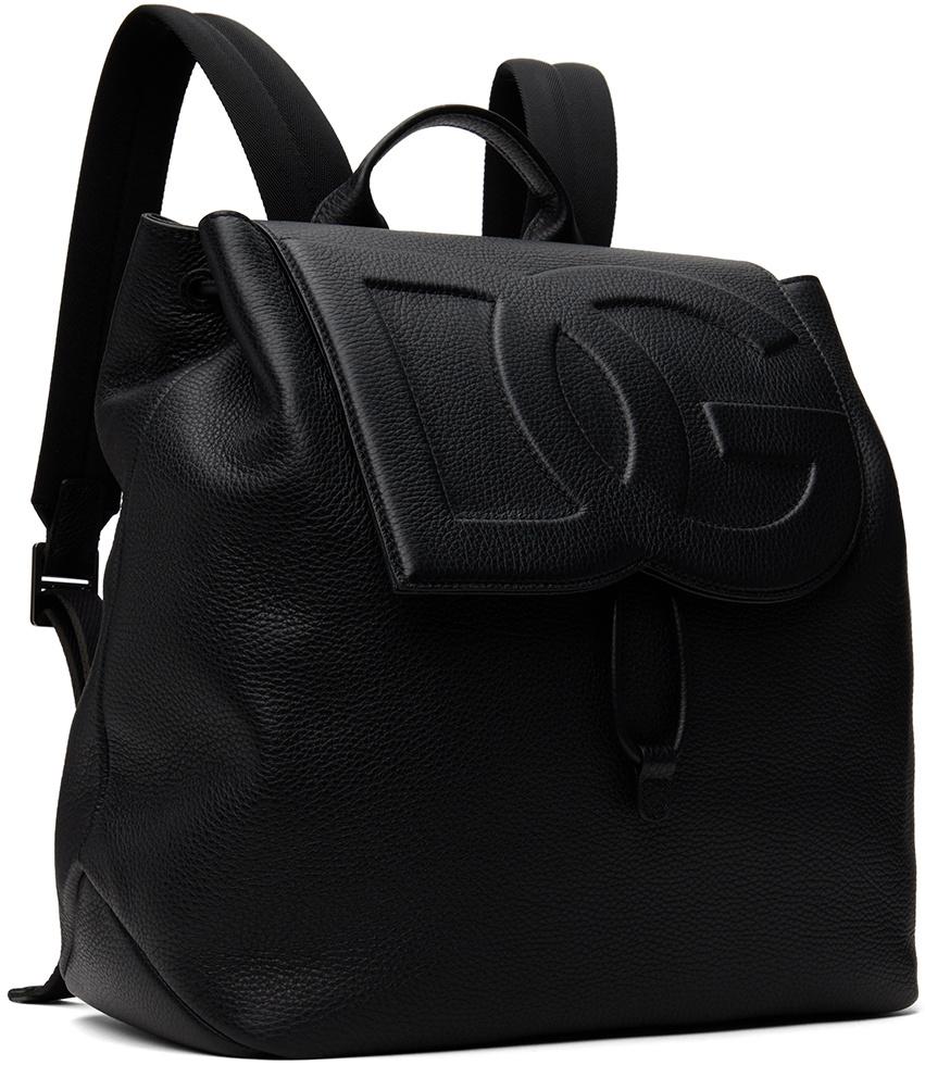 Dolce&Gabbana Black Deerskin Backpack