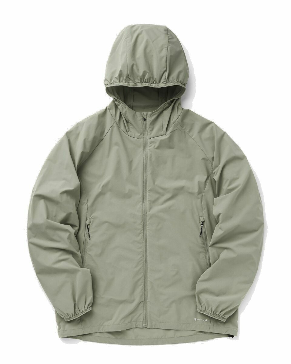 Photo: Snow Peak Stretch Packable Jacket Green - Mens - Windbreaker