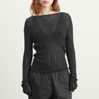 Deiji Studios Women's Open Work Longsleeve in Black