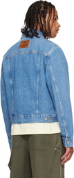 Marine Serre Blue Moon Laser Denim Jacket