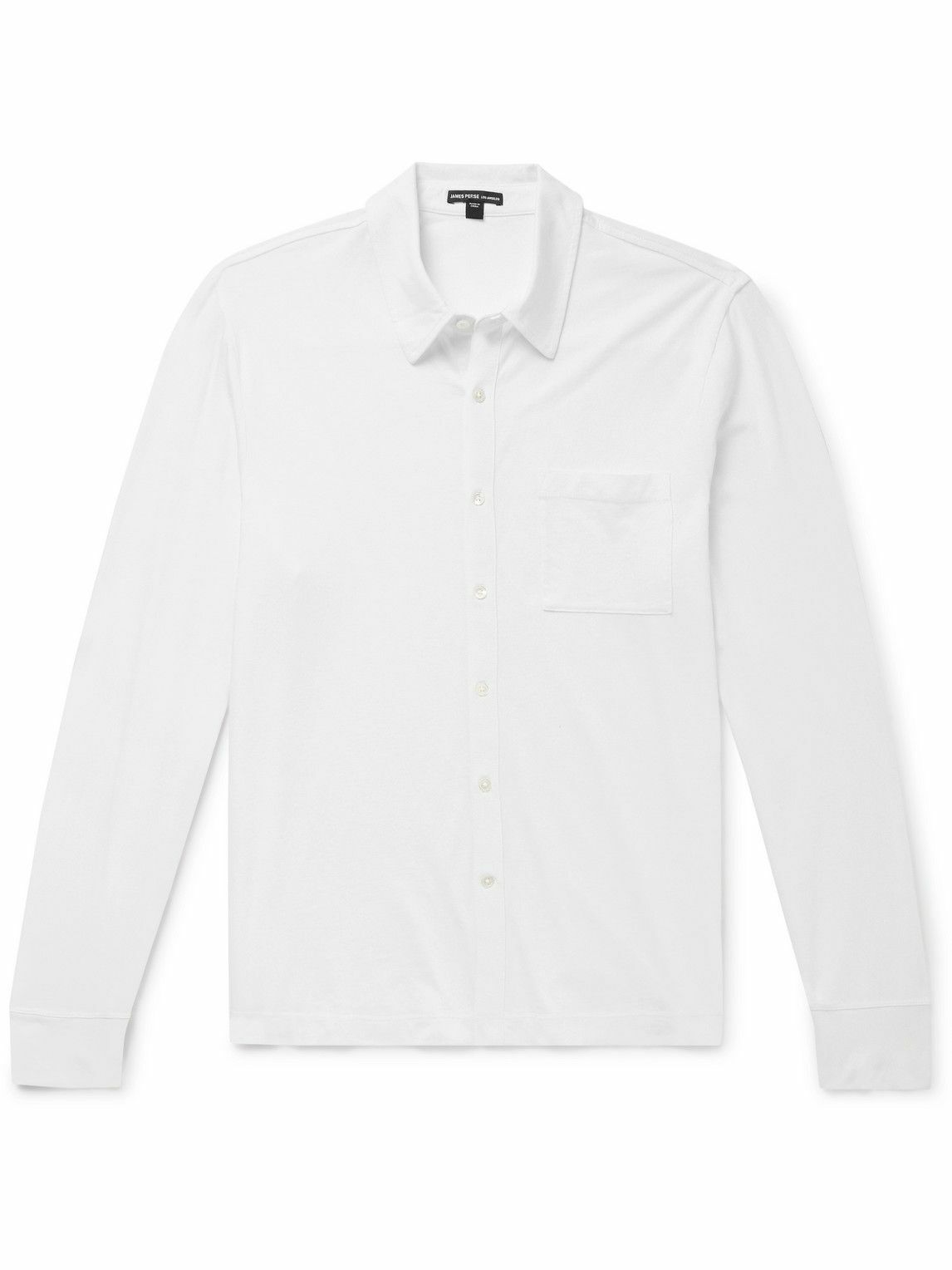 James Perse - Clean Finish Slim-Fit Cotton-Jersey Shirt - White