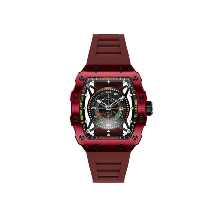 Photo: Nubeo Huygens Black Dial Mens Watch NB-6080-04