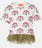 La DoubleJ La Scala printed cotton jersey T-shirt