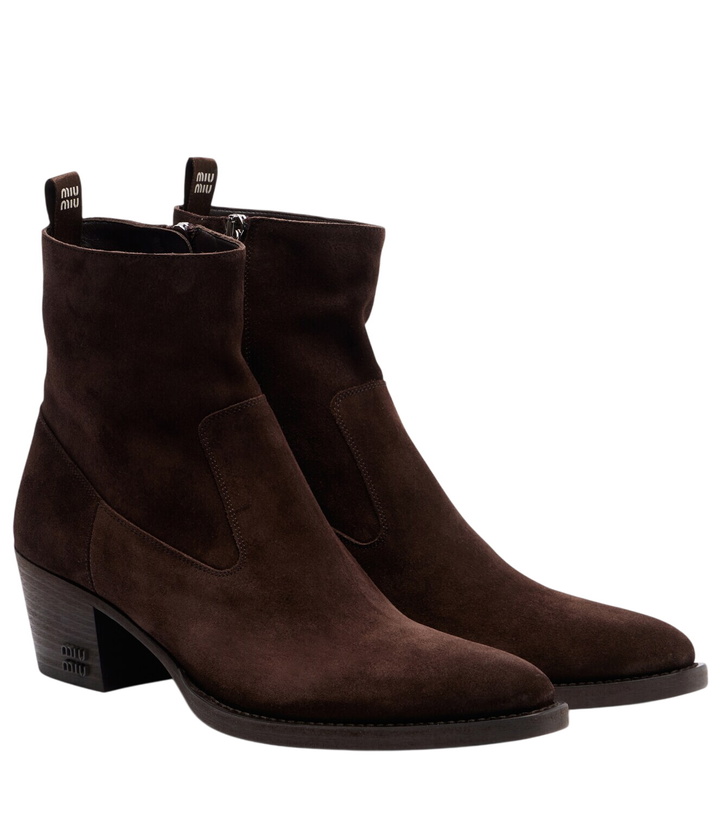 Photo: Miu Miu Suede ankle boots
