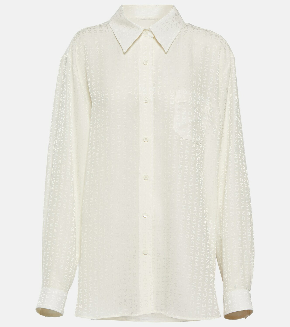 Givenchy Logo silk jacquard shirt Givenchy