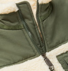 Faherty - Shell-Panelled Fleece Jacket - Neutrals