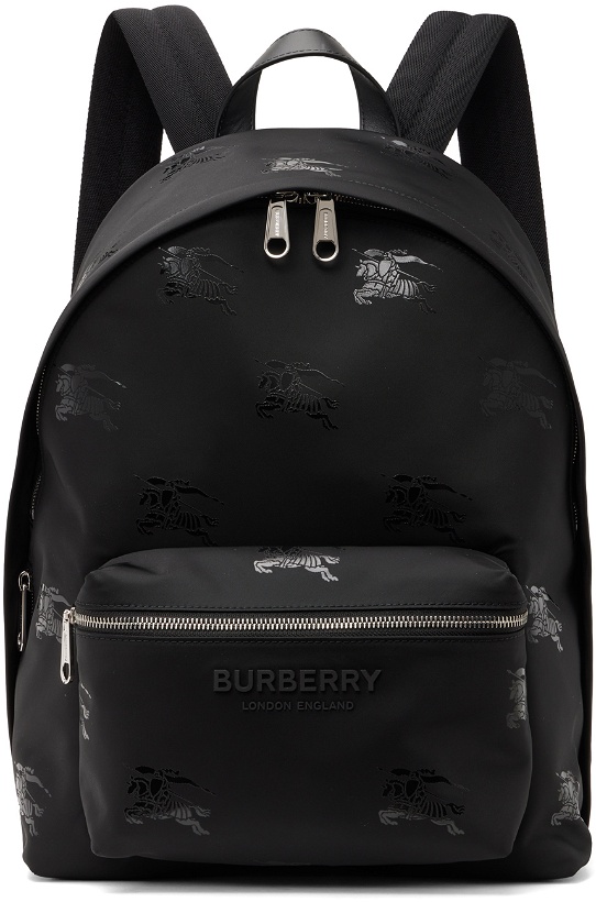 Photo: Burberry Black Equestrian Knight Backpack