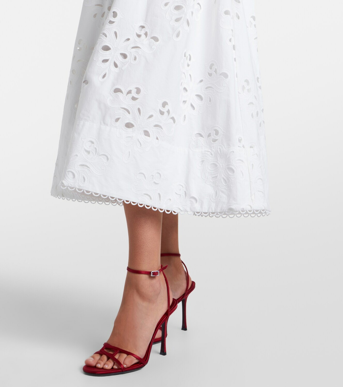 Rebecca Vallance Artesan broderie anglaise midi dress