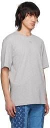 Marine Serre Gray Embroidered T-Shirt