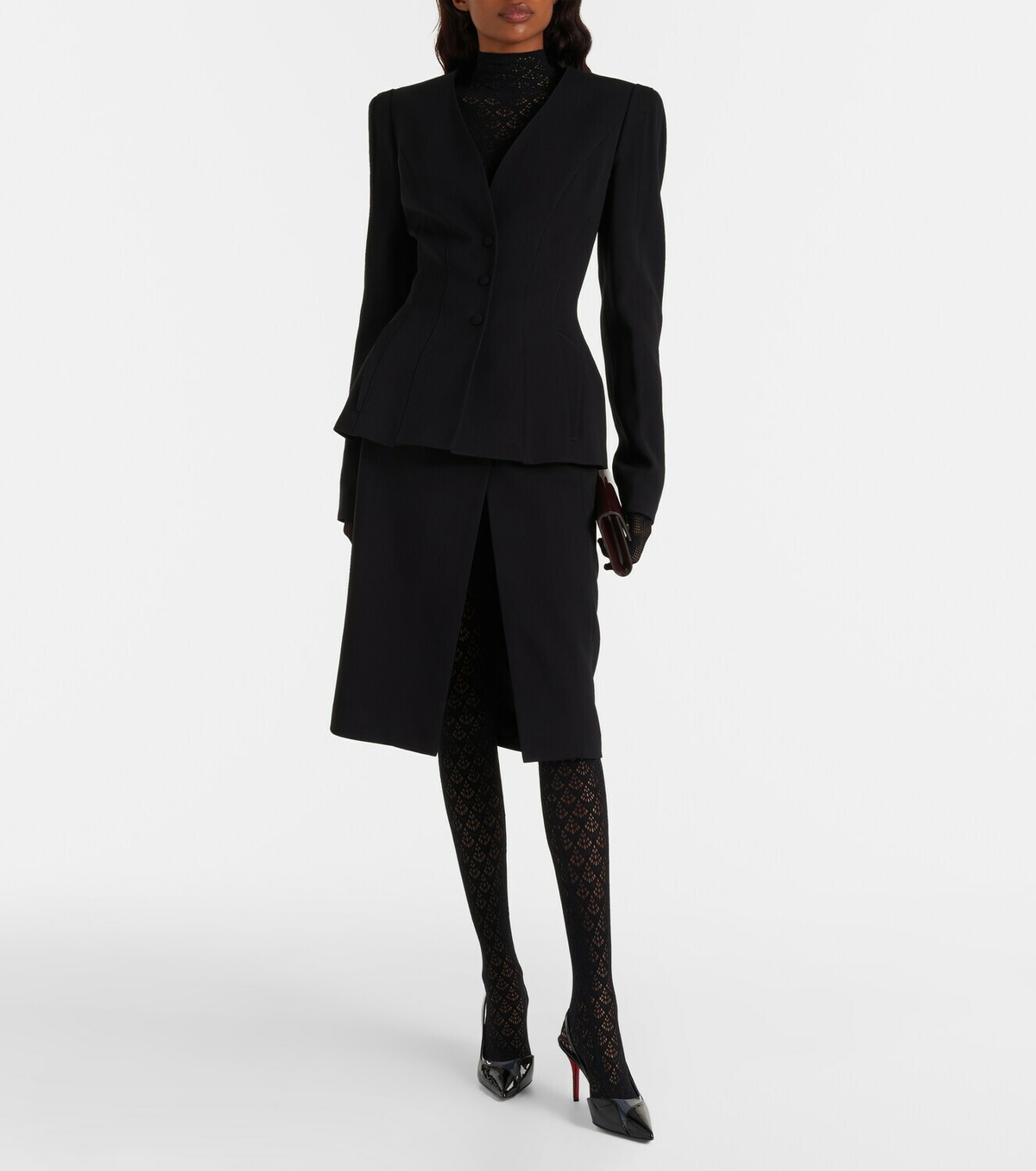 Wolford Mermaid cutout open-knit catsuit