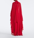 De La Vali Socorro chiffon maxi dress