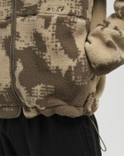 ØLÅF PIXEL FLEECE JACKET Brown Men