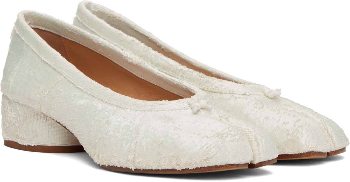 Maison Margiela White Tabi New Ballerina Heels Maison Margiela