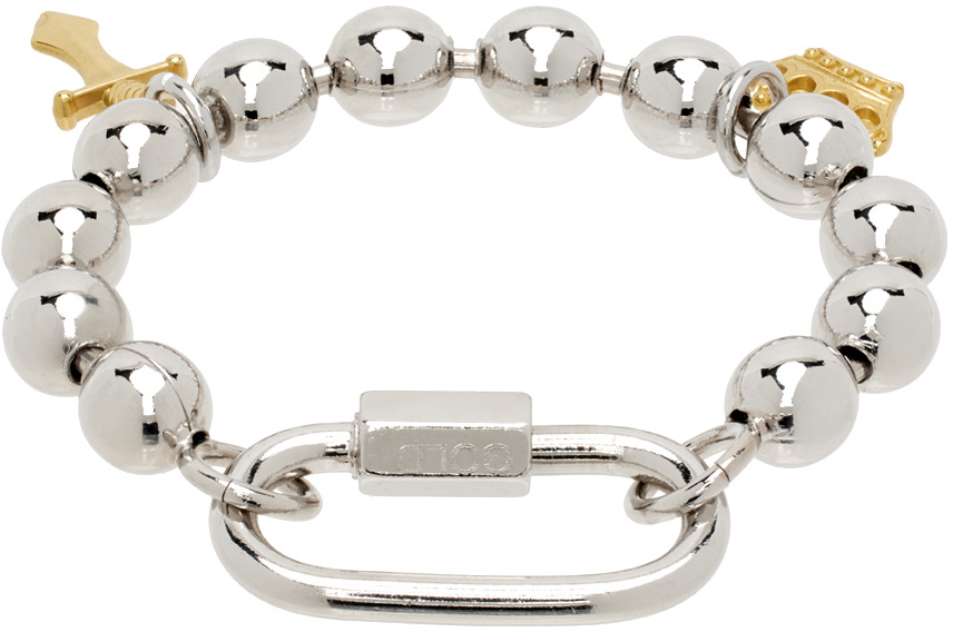 IN GOLD WE TRUST PARIS Silver & Gold Lordly Punk Bracelet