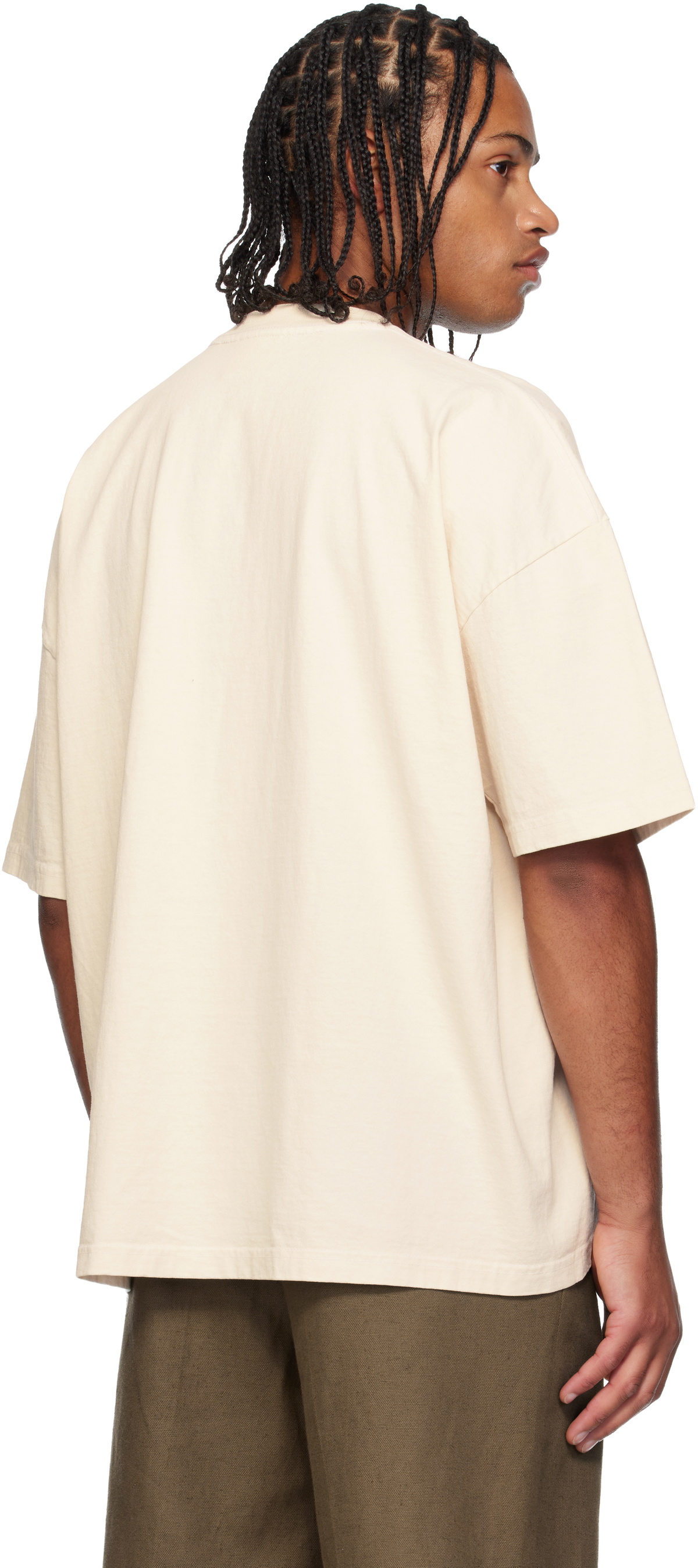 colbo Off-White Dropped Shoulder T-shirt
