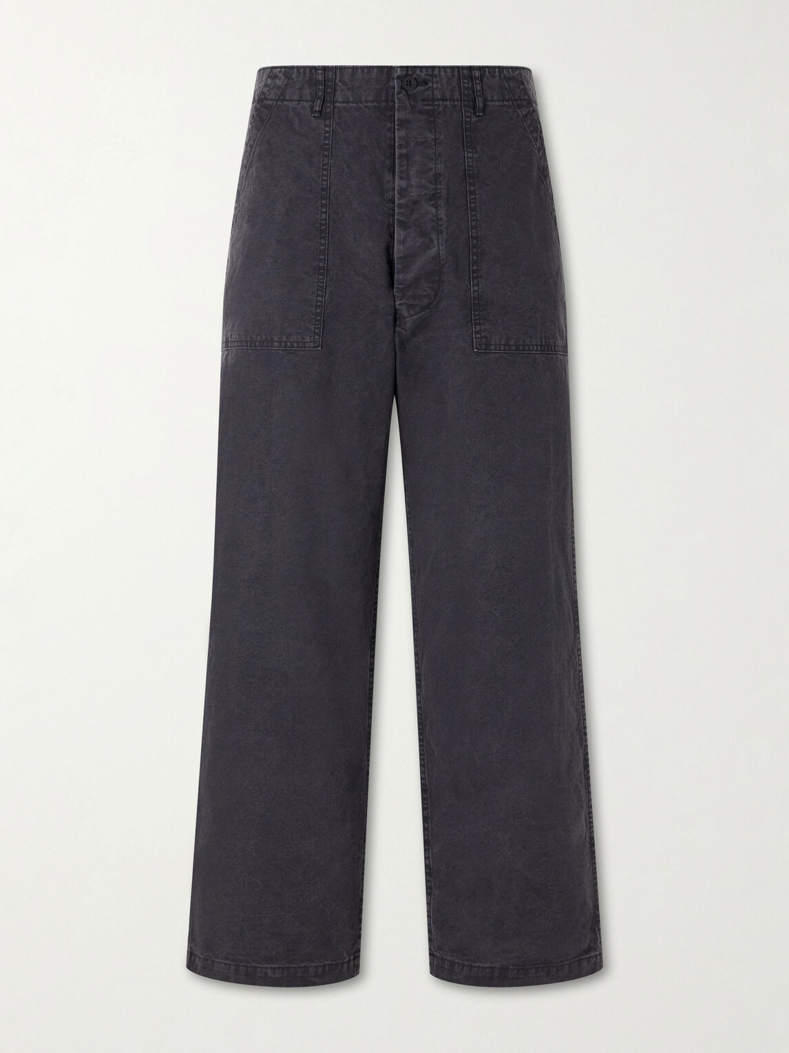OrSlow - Summer Fatigue Straight-Leg Cotton Trousers - Black
