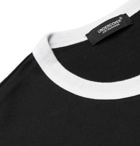 UNDERCOVER - Embroidered Printed Cotton-Jersey T-Shirt - Black