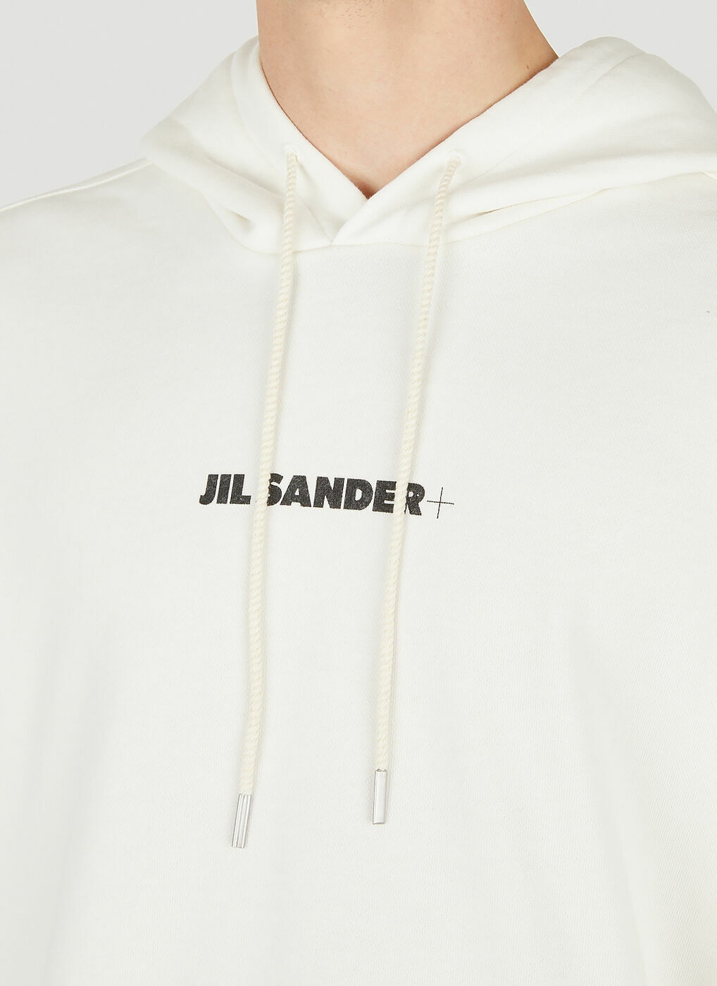 Logo Print Sweatshirt in White Jil Sander+