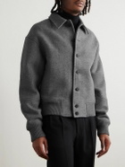 Jacquemus - Feltro Wool-Felt Bomber Jacket - Gray