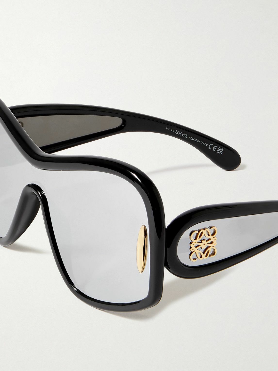 LOEWE EYEWEAR オーバーサイズ Dフレーム アセテート (ブラック) ブラック オーバーサイズ Dフレーム アセテートサングラス