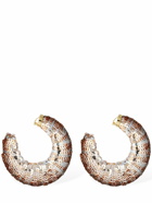 TOM FORD - Croissant Sequined Big Hoop Earrings