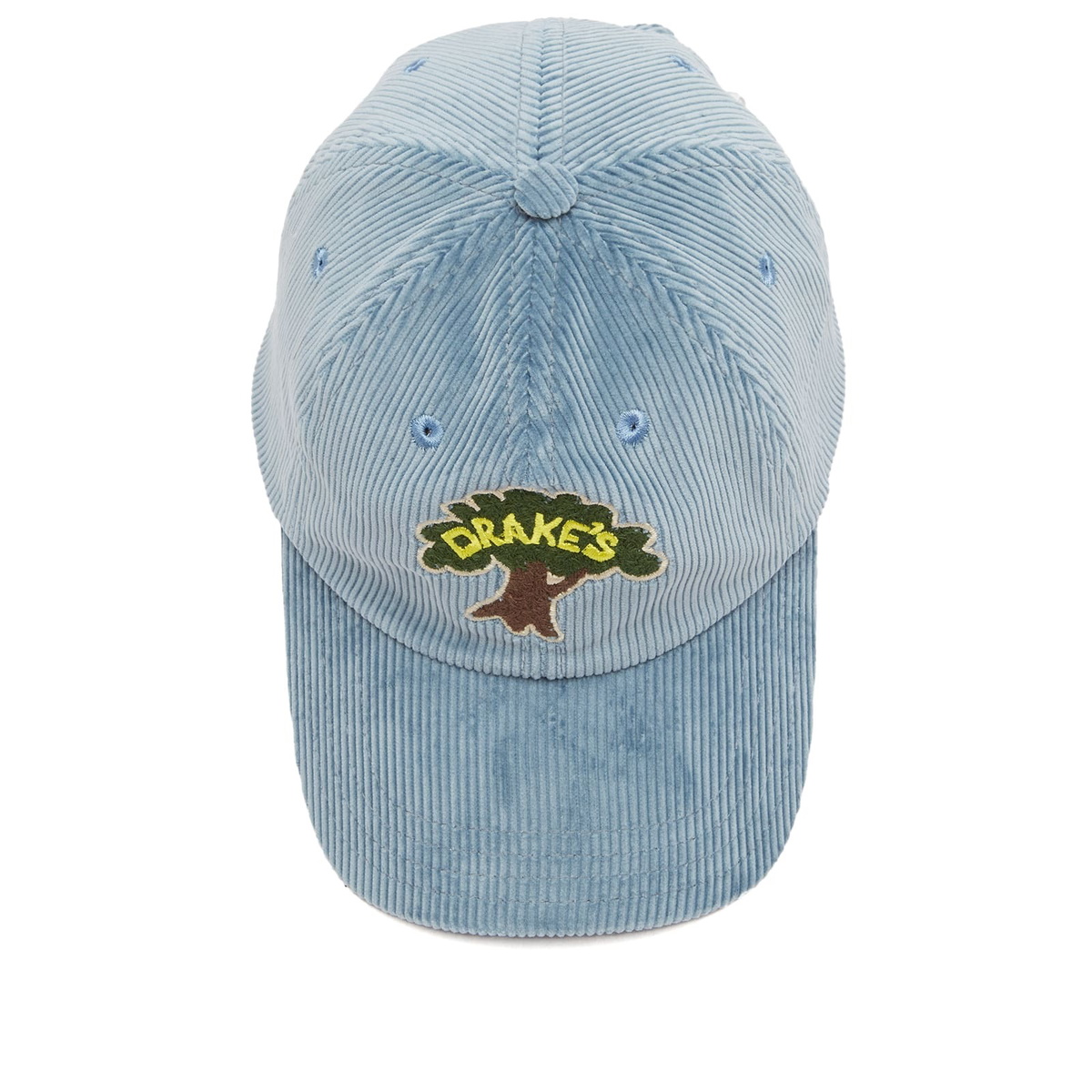 Drake's Men's Tree Corduroy Baseball Cap in Cornflower Blue 