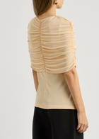 Esse Studios Bonachi Cape-effect Jersey top Cream