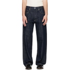 Sunflower Navy Wide Twist Jeans