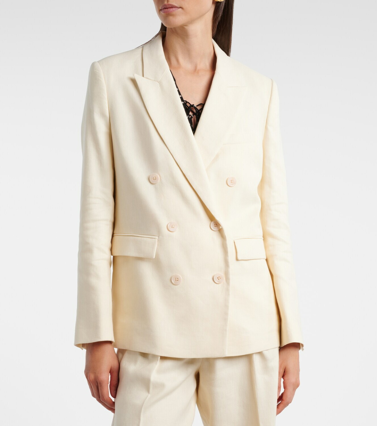 Dorothee Schumacher Casual Sophistication linen and cotton blazer