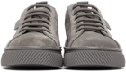 Gianvito Rossi Grey Suede Low Sneakers