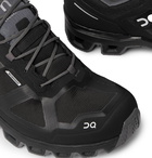 On - Cloudventure Rubber-Trimmed Mesh and Shell Trail Running Sneakers - Black