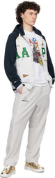 AAPE by A Bathing Ape Gray & Navy Main Zip Up Jacket