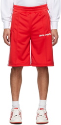 Palm Angels Red Classic Track Shorts