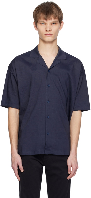 Photo: BOSS Navy Relaxed-Fit Shirt