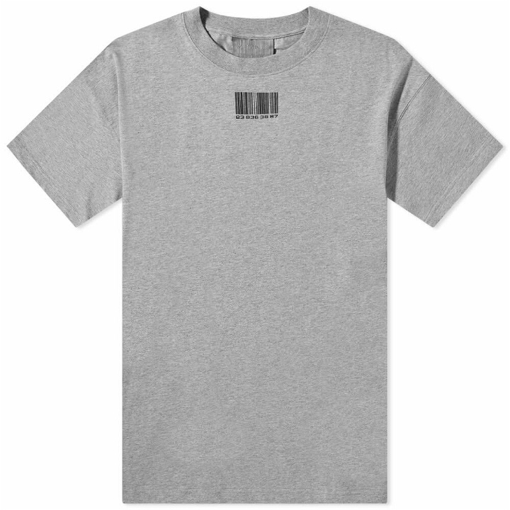 Photo: VTMNTS Men's Barcode T-Shirt in Grey Melange