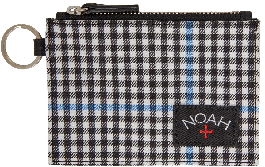 Noah Black & White Tartan Pouch