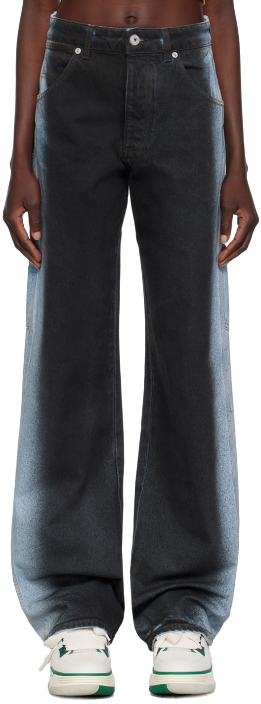 Heron Preston デニム　ジーンズ Heron Preston Straight leg five pockets jeans|HMYA007S209250077300