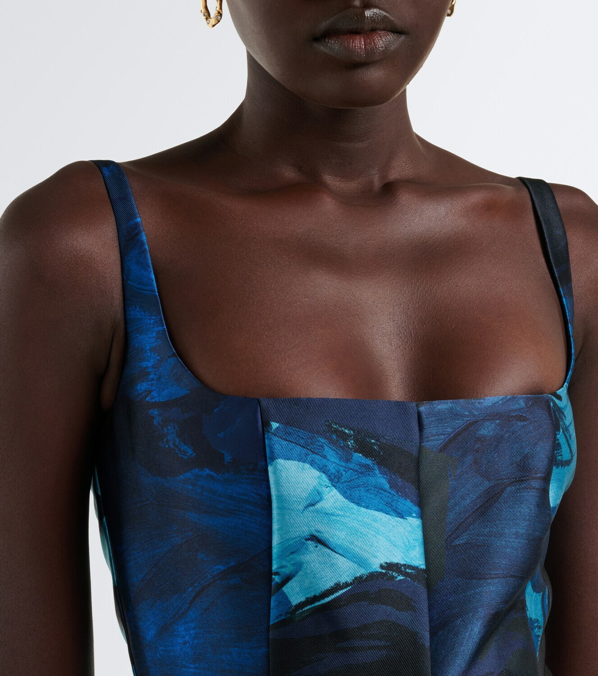 Roksanda Zelia printed gathered midi dress
