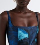 Roksanda Zelia printed gathered midi dress