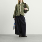 Bode Women's Waxed Craft Jacket in Light Green
