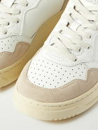 Autry - Medalist Suede-Trimmed Leather Sneakers - White