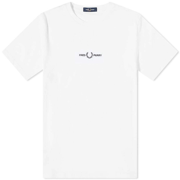 Photo: Fred Perry Authentic Men's Embroidered T-Shirt in White