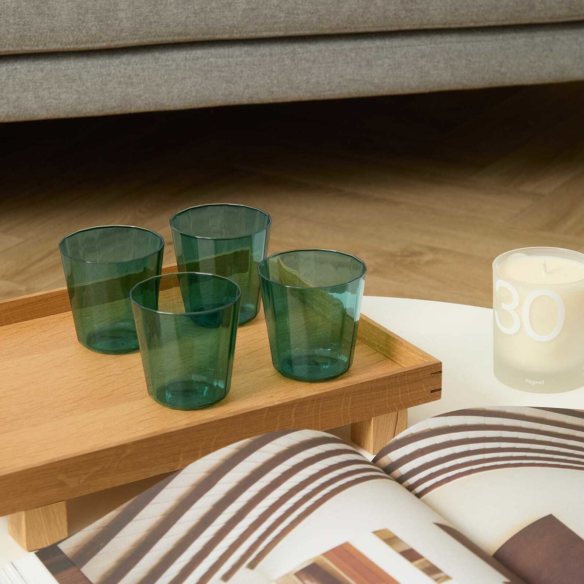 The Conran Shop Fade Tumbler - Set of 4 in Petrol 